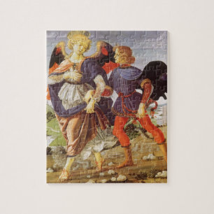 Tobias and the Angel by Andrea del Verrocchio Jigsaw Puzzle