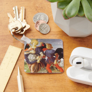 Tobias and the Angel by Andrea del Verrocchio Keychain