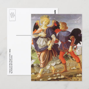 Tobias and the Angel by Andrea del Verrocchio Postcard