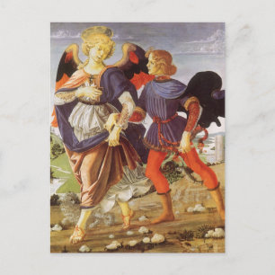 Tobias and the Angel by Andrea del Verrocchio Postcard