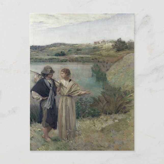 Tobias and the Archangel Raphael Postcard (Front)