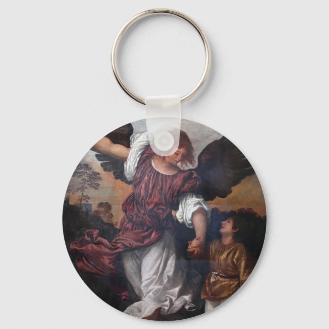 Tobias and the Archangel Raphael  - Titian Keychain (Front)