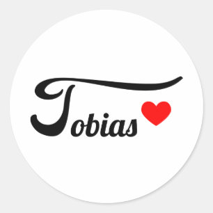 Tobias Classic Round Sticker