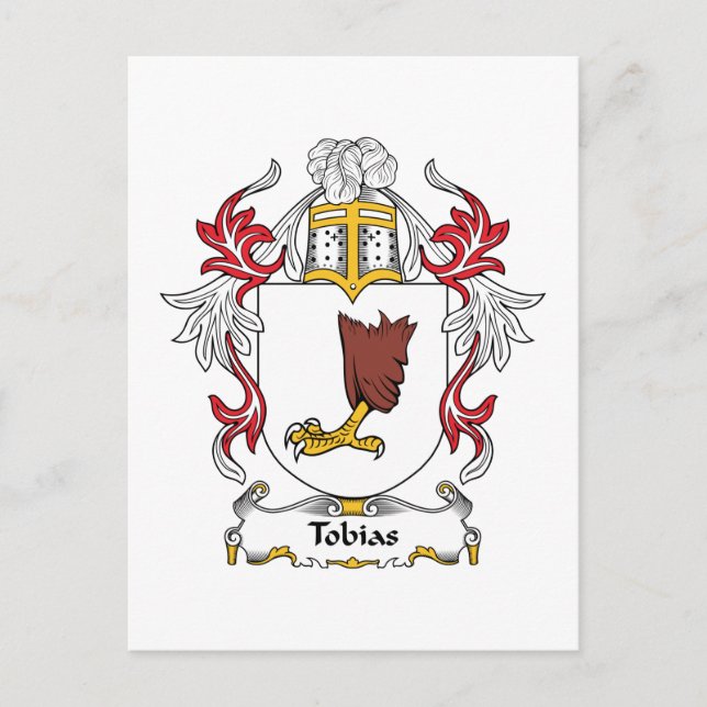 Tobias Family Crest Postcard (Front)
