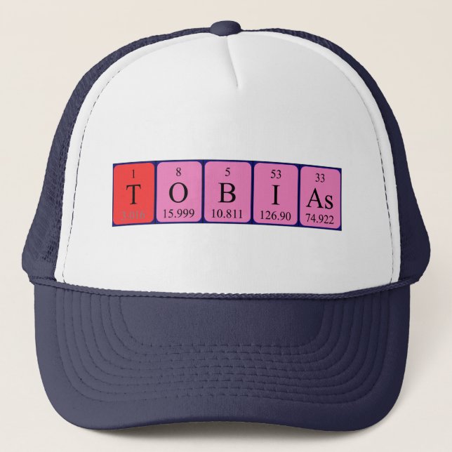 Tobias periodic table name hat (Front)