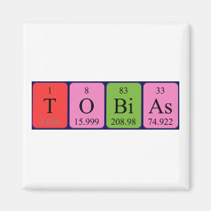 Tobias periodic table name magnet