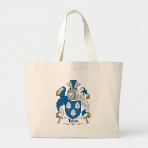 Tobin Family Crest Large Tote Bag