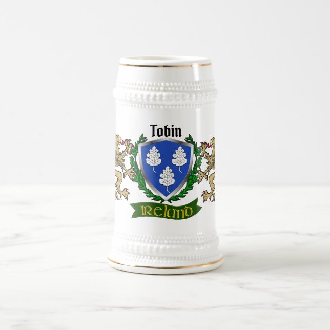 Tobin Irish Shield Beer Stein (Center)