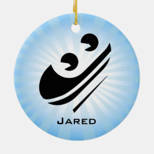 Toboggan Personalized Ornament