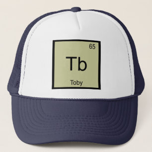 Toby Name Chemistry Element Periodic Table Trucker Hat