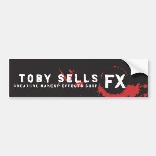 Toby Sells Creature Makeup FX Shop Bumper Sticker