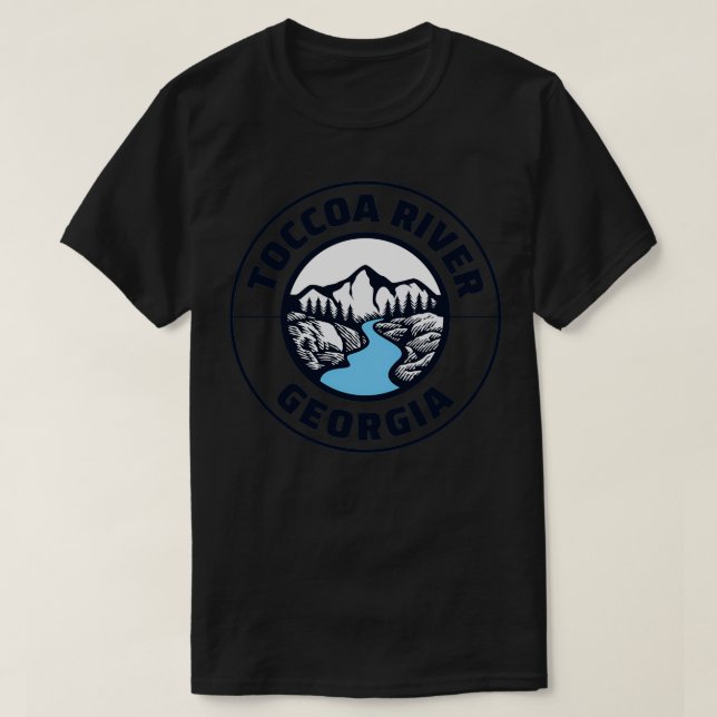 Toccoa River Georgia State Lovers Mountains Nature T-Shirt (Design Front)