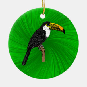 Toco Toucan Ceramic Ornament