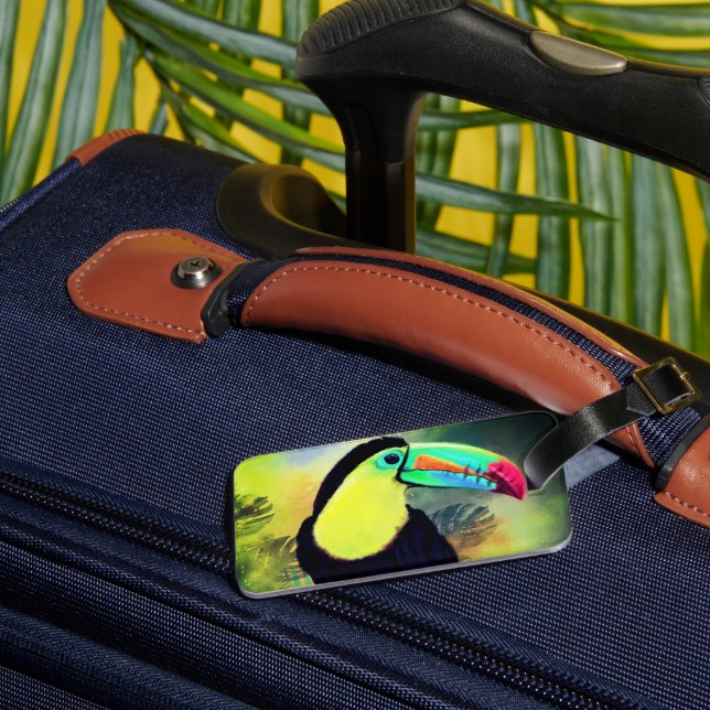 Toco Toucan Luggage Tag (Back Insitu 1)