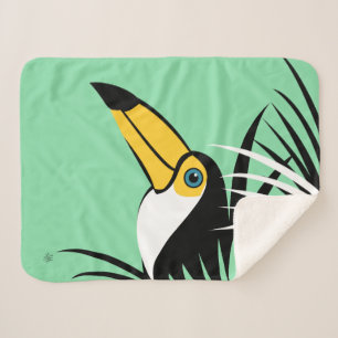 Toco Toucan Sherpa Blanket