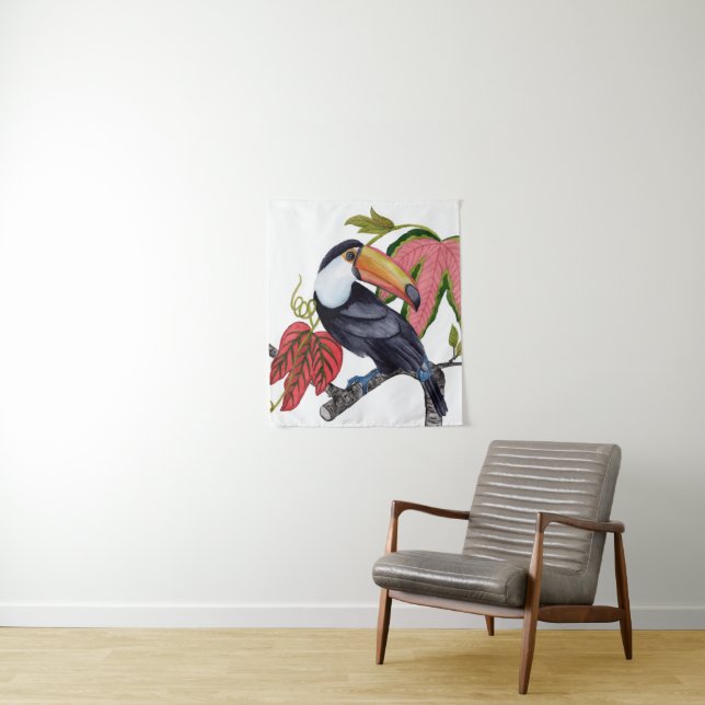 Toco Toucan Tapestry (In Situ)
