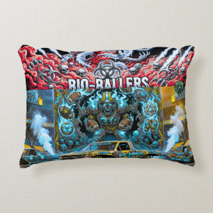 TOCOCLAWS Bio-Armour Monster Truck - Toxic Skull Accent Pillow