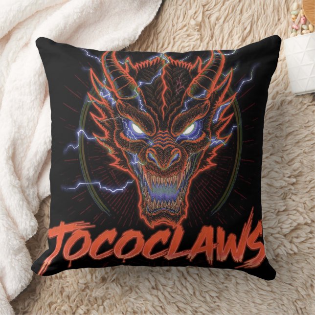 TOCOCLAWS Biohazard Skeleton: Radioactive Gas Mask Throw Pillow (Blanket)