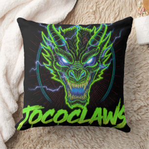 TOCOCLAWS Biohazard Skeleton: Radioactive Gas Mask Throw Pillow
