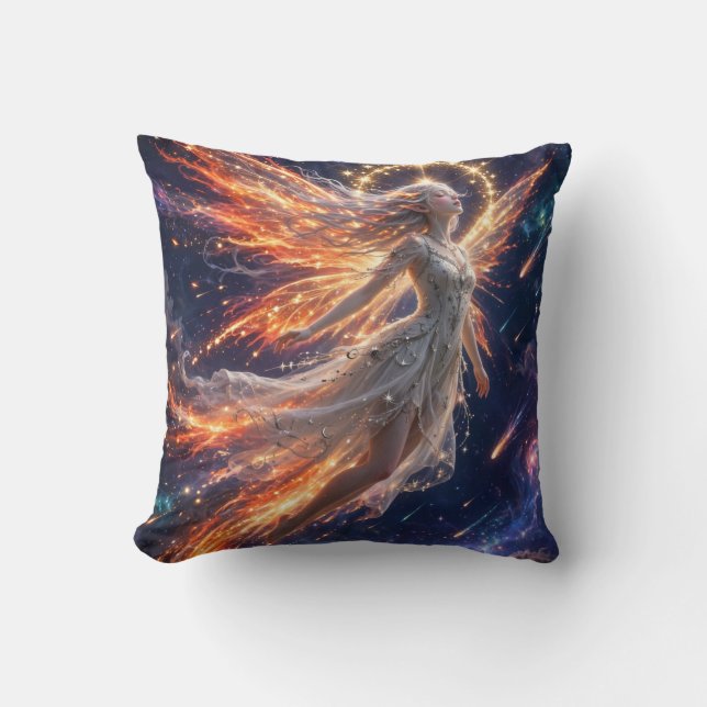 TOCOCLAWS Celestial Galaxy Cosmic Fairy Fantasy An Throw Pillow (Front)