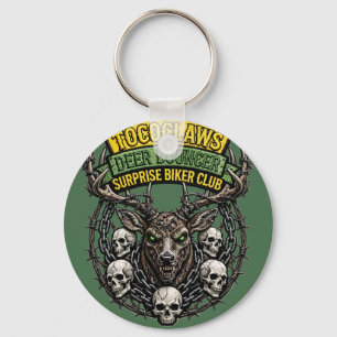 TOCOCLAWS Deer Bouncer Throw Pillow - Surprise Bik Keychain