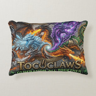 TOCOCLAWS Generation All Together - Epic Elemental Accent Pillow