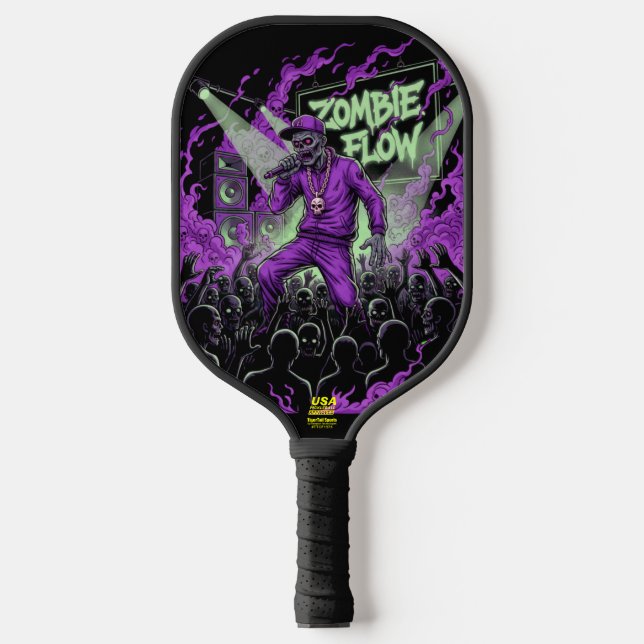 TOCOCLAWS "Zombie Flow" Pro Pickleball Paddle (Front)