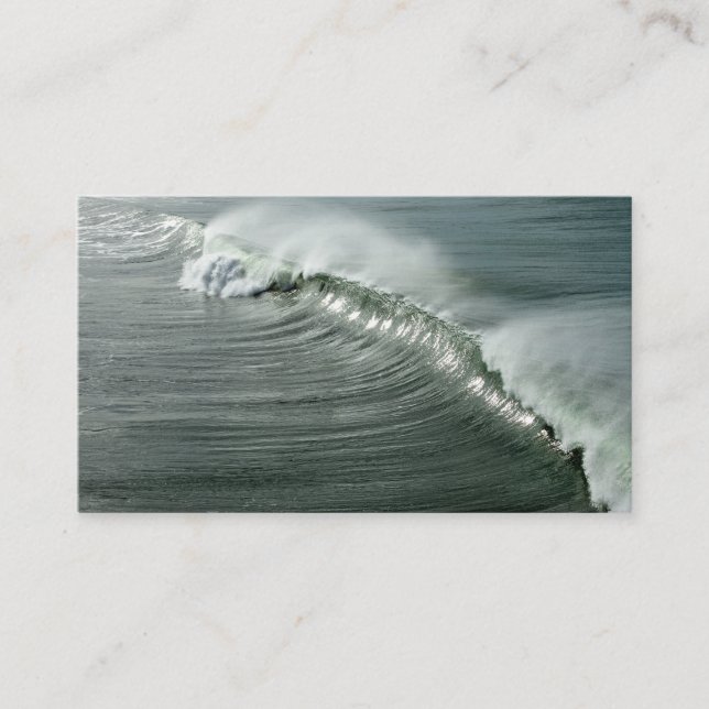 Today forecast 6 to 9ft. waves business card (Front)