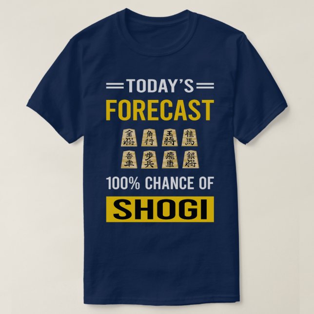 Today Forecast Shogi T-Shirt (Design Front)
