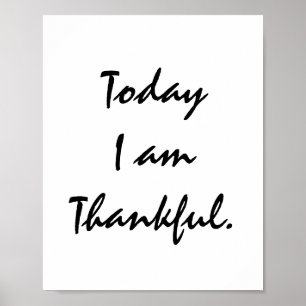 Today I am Thankful. Poster