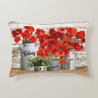 Today I Choose Joy Accent Throw Pillow
