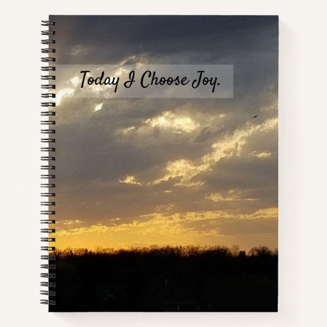 Today I Choose Joy Spiral Notebook (Front)
