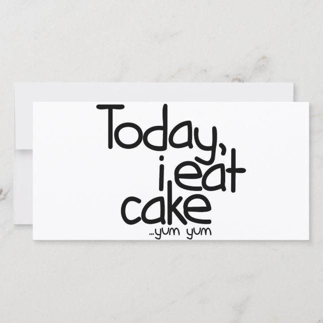 Today i eat cake (Birthday) (Front)