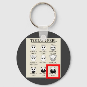 Today I Feel Chaotic Evil Keychain