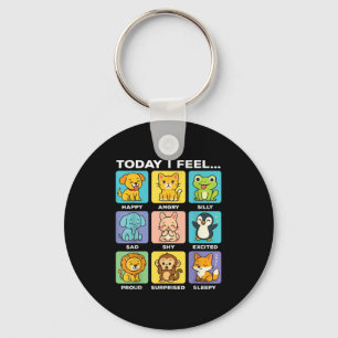 Today I Feel... Funny Animals Emotional Boxes Emot Keychain