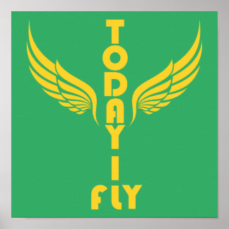 today I fly-inspirational poster wall art