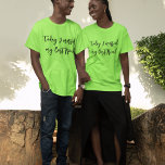 Today I Married My Best Friend Wedding T-Shirt<br><div class="desc">Proudly wear these t-shirts with the quote "Today I married my best friend"!
This shirt comes in many colours and styles.  Designed to be in the Christmas
White Winterberry Wedding Invitation Set.  
Visit the collection for a huge variety of other products.</div>