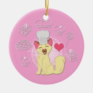 Today I Will Bake! Ceramic Ornament