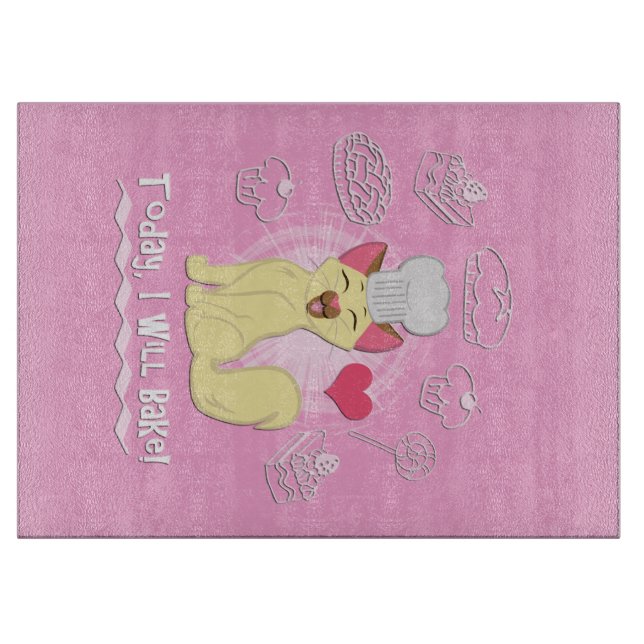 Today I Will Bake! Cutting Board (Front)