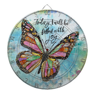 Today I Will Be Filled With Joy Dart Board