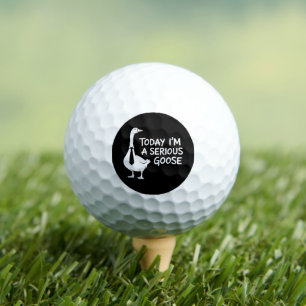 Today I'm a Serious Goose Funny Office Animal  Golf Balls