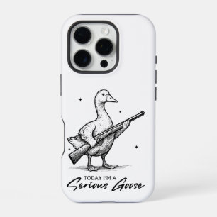 Today I'm A Serious Goose Lovers Goose With Gun iPhone 16 Pro Case