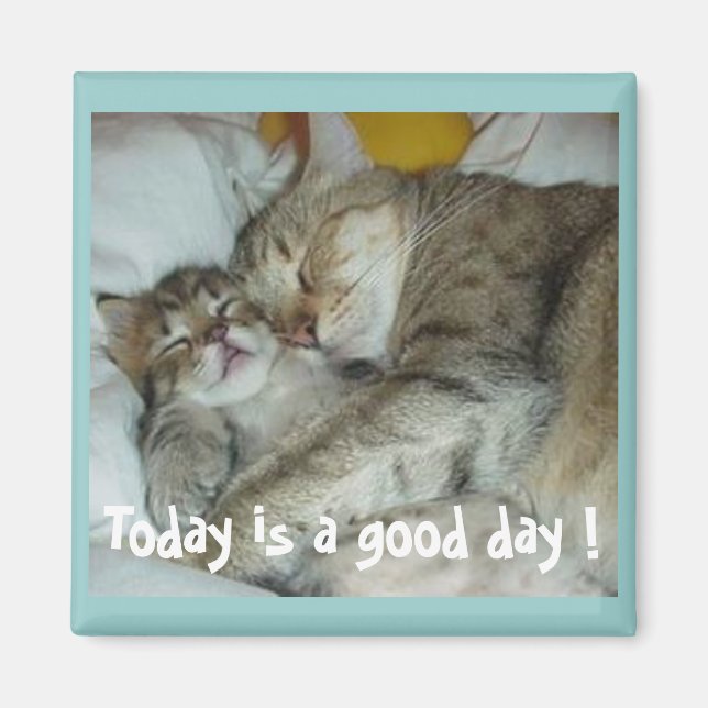 Today is a good day ! Cats Magnet (Front)