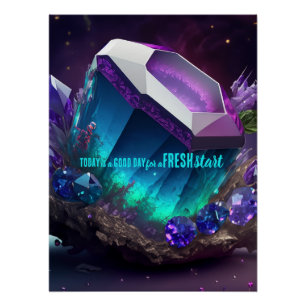 Today is a Good Day Fresh Start Motivational Quote Poster