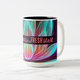 Today is a Good Day Fresh Start Motivational Quote Two-Tone Coffee Mug