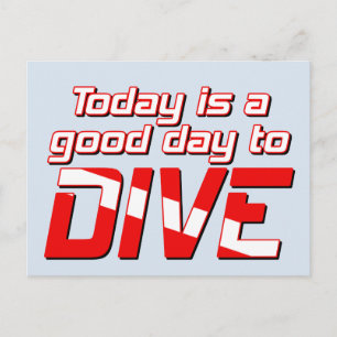 Today is a Good Day to Dive Postcard