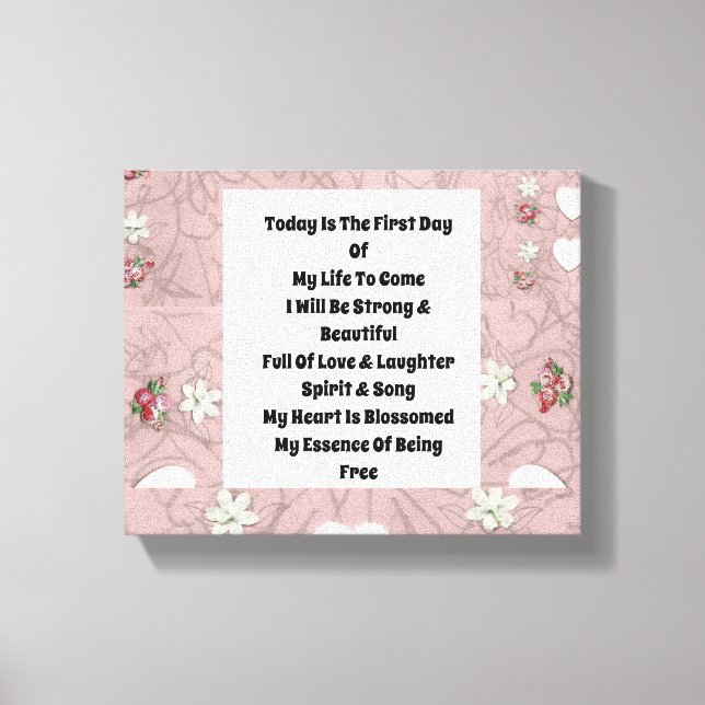 Today Is Canvas Print (Front)