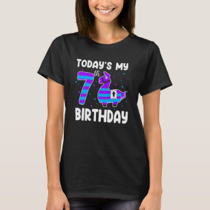 Today Is My 7th Birthday Shirt Kids Boys Girls Lla