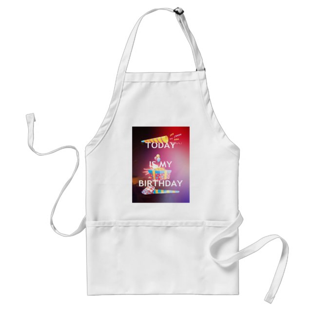 Today is My Birthday Art Print Standard Apron (Front)