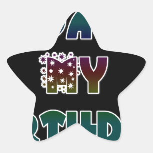 Today is My Birthday Art Print Star Sticker